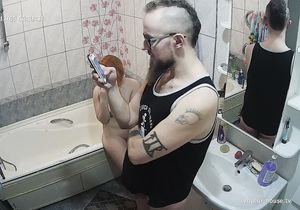My bathroom is a place where I film voyeur videos