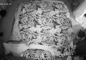 Roommate and her cute GF make love late in the night