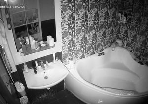 My hidden footage of brunette who visits bathroom