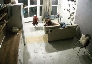 Couple arranges tender quickie right in living room