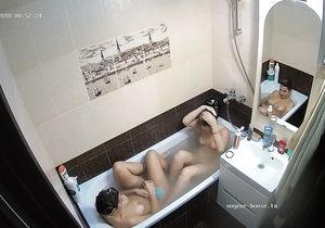 Naughty girl joins my slutty roommate in bathroom