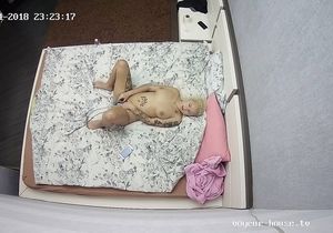 Forgive me girl but I watch you masturbating in bed