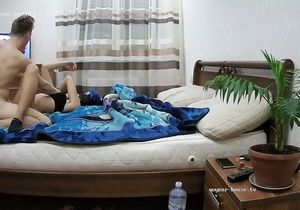 Naked boy persistently fucks my roommate from behind