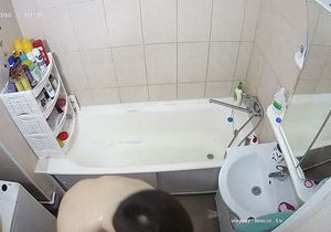 I spy on male roommate who spends a lot of hot water