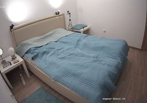 Aroused lovers wake up and begin day with quick sex