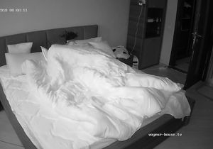 Pals are lying in the bed while my hidden cam is filming them