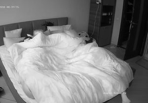 Pals are lying in the bed while my hidden cam is filming them