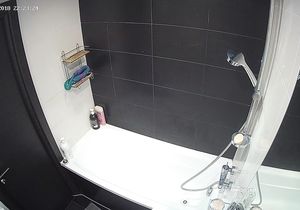Girl takes a bath and I can't resist watching her