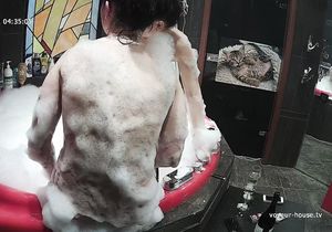 Hidden camera films lesbian girls in my bathroom