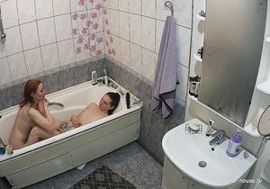 Three friends in my bathroom make me want to ejaculate