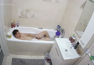 No cheating but my stepbrother jerking off in water