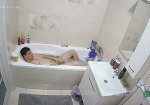 No cheating but my stepbrother jerking off in water