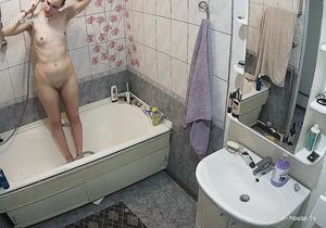 Dominant tenant somehow talked my wife to take bath