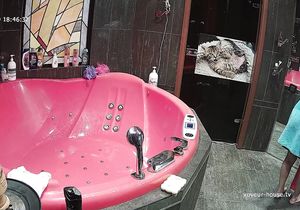 Voyeur video of maid receiving pleasure in my jacuzzi