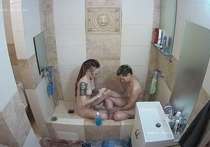 Stepdaughter took friend to bathroom for joint shower