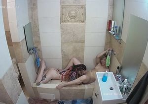 Stepdaughter took friend to bathroom for joint shower