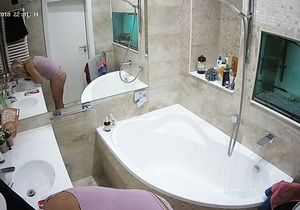 Desire fills my mind as I see neighbor naked in bathroom