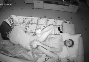 Lady gives her man oral pleasure on my voyeur cam