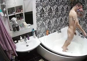 I got on video how my neighbor is taking a shower