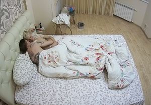 Blonde enjoys cunnilingus and sex toy on hidden cam