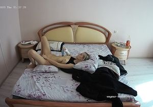 Girl who leases my place masturbates in front of hidden cam