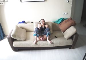 When I saw tenant masturbating I decided to upload video