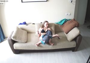 When I saw tenant masturbating I decided to upload video