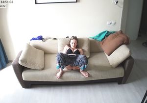 When I saw tenant masturbating I decided to upload video