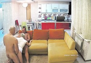 Pervy dudes and their sluts have wild orgy with whipping