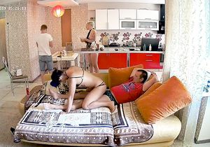 Bitch gives BJ having her asshole drilled with strapon