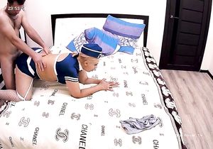 I catch slutty stepmom cheating on my dad with neighbor