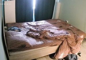 My new voyeur video of two guys fucking lustful blonde
