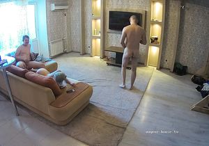 Lustful blonde with big ass blows cock for my video
