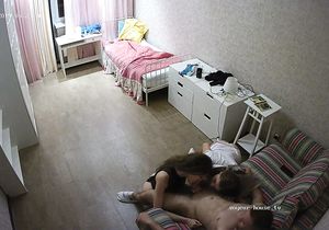 Cuties in sexy lingerie please BF with amazing blowjob