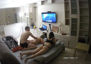 I'm bored but peeping on young tenants cheers me up